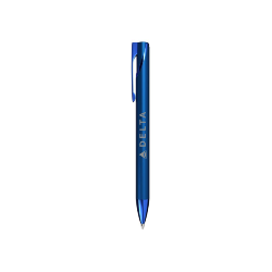 Rubberized Metallic Pen- Blue Thumbnail